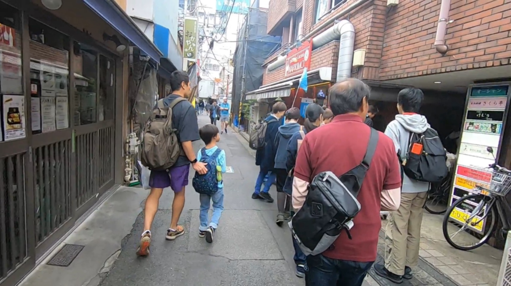 Entering the Lions Plaza Nakano building